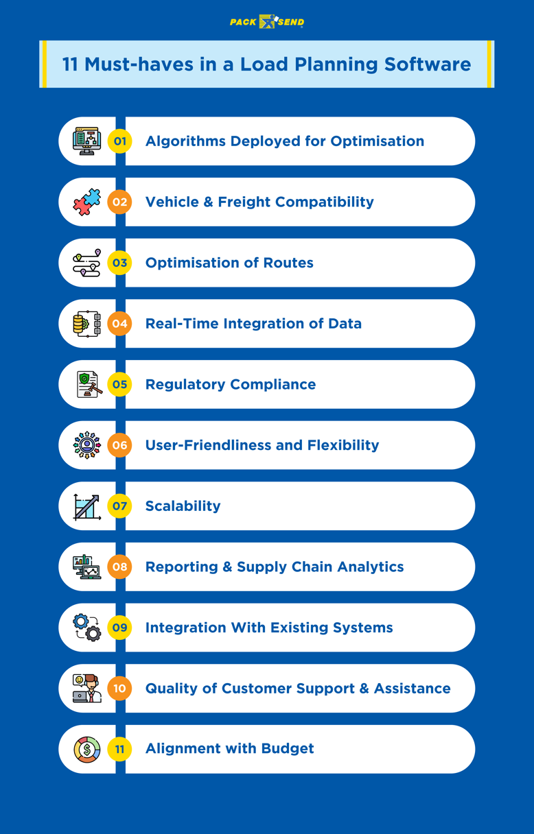 11 Must-haves in a Load Planning Software