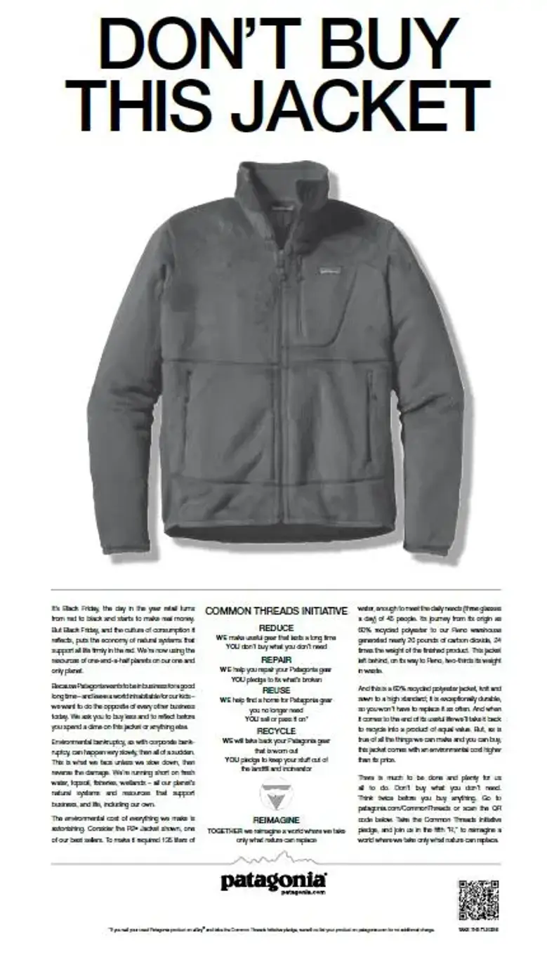 Patagonia - Dont buy this jacket