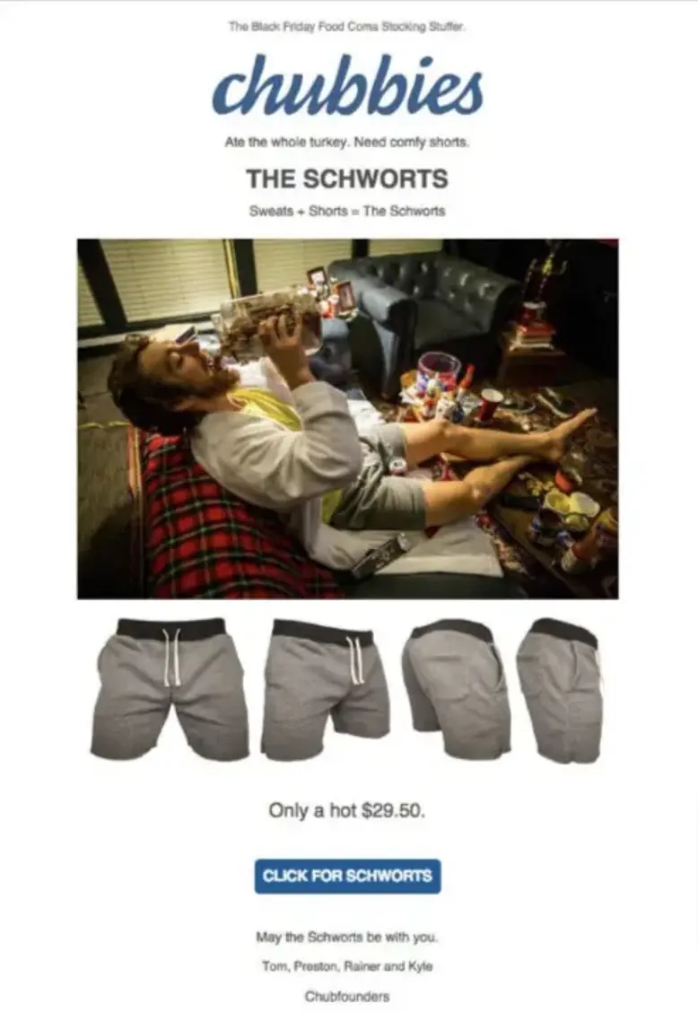 Chubbies campaign