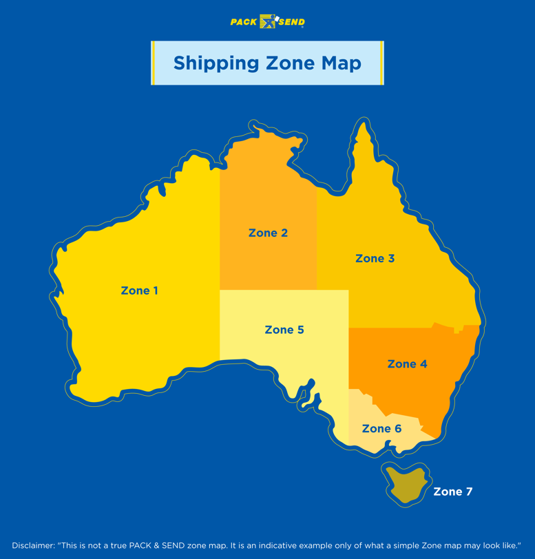 shipping zone map